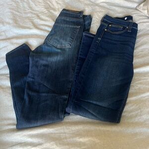 2 Pairs skinny High Rise jeans express celebrity pink size 4
